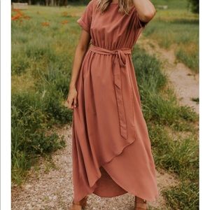 Roolee wrapped maxi dress